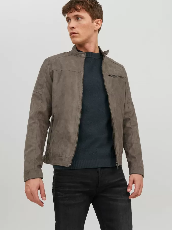 Synthetic suede jacket-Jack & Jones New