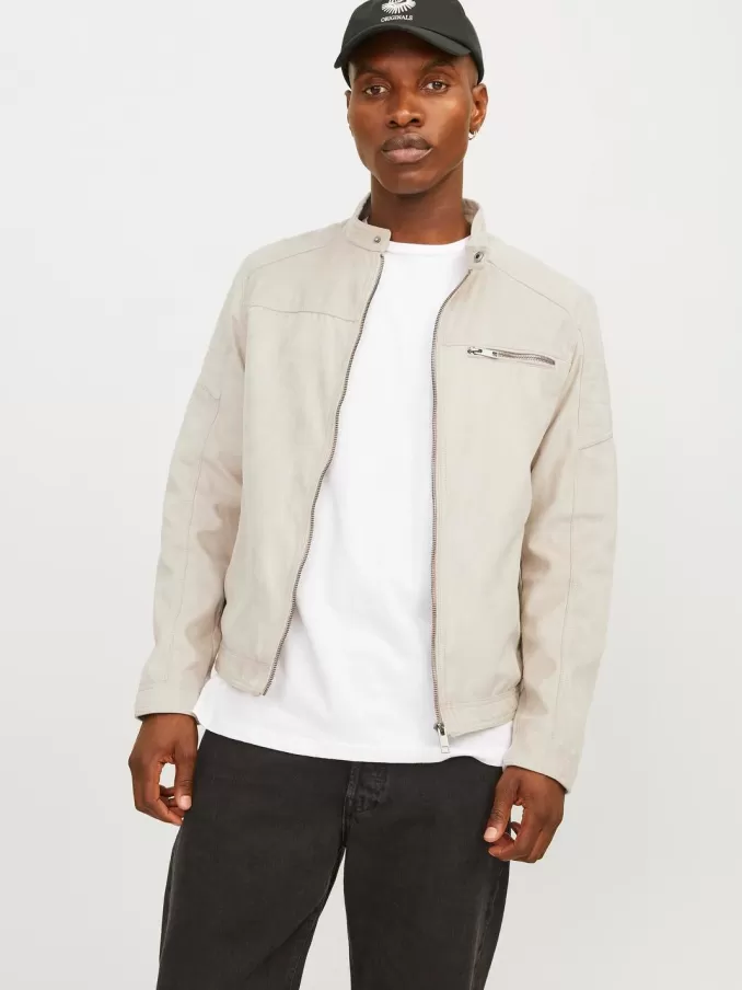 Synthetic suede jacket-Jack & Jones Fashion