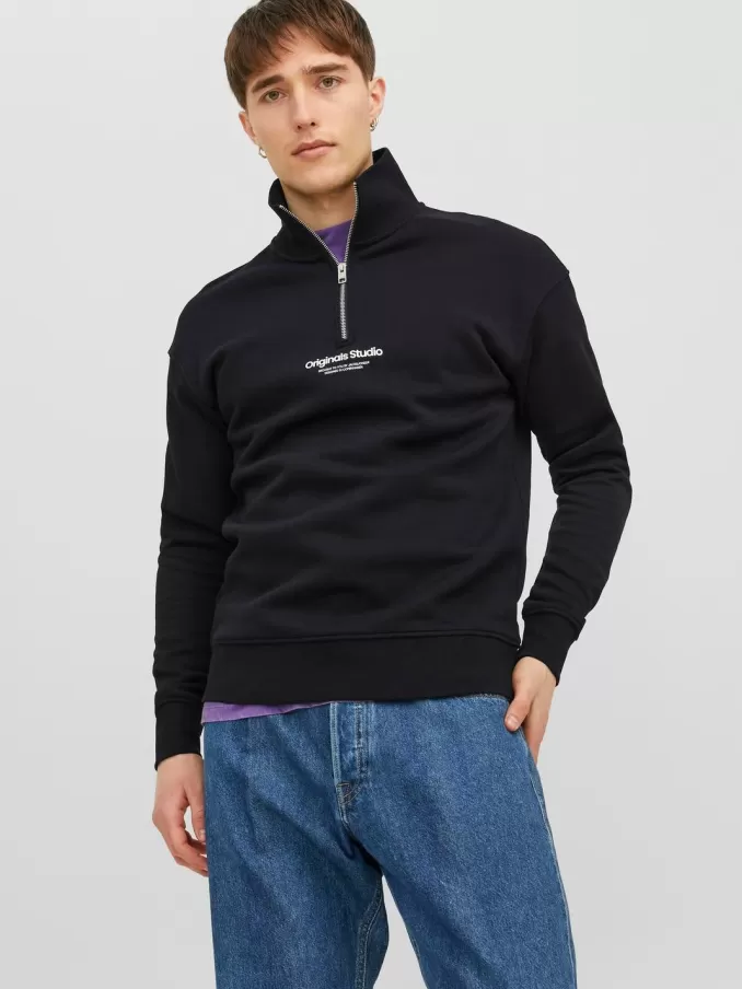 Text Half zip-Jack & Jones Cheap