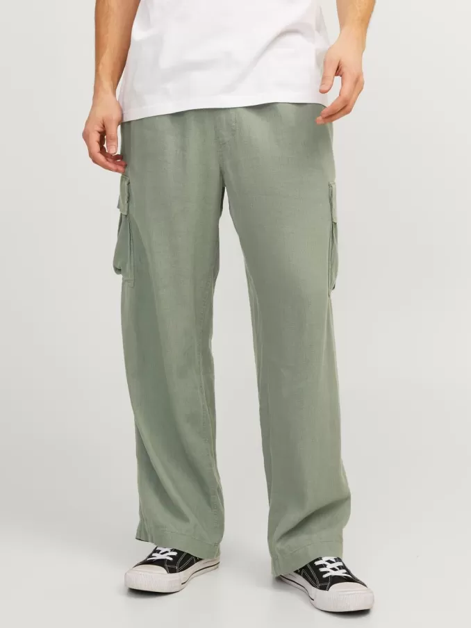 Wide Fit Cargo trousers-Jack & Jones New