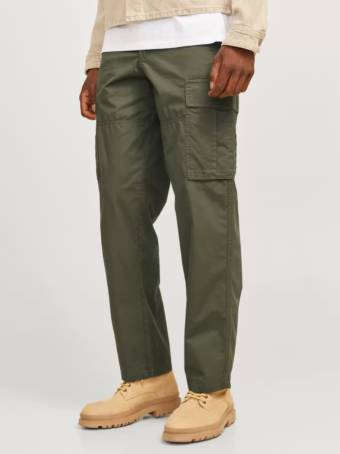 Wide-Leg Fit Cargo pants-Jack & Jones Flash Sale