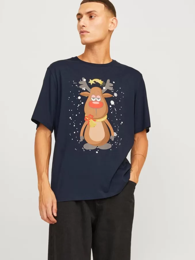 X-mas Crew neck T-shirt-Jack & Jones New