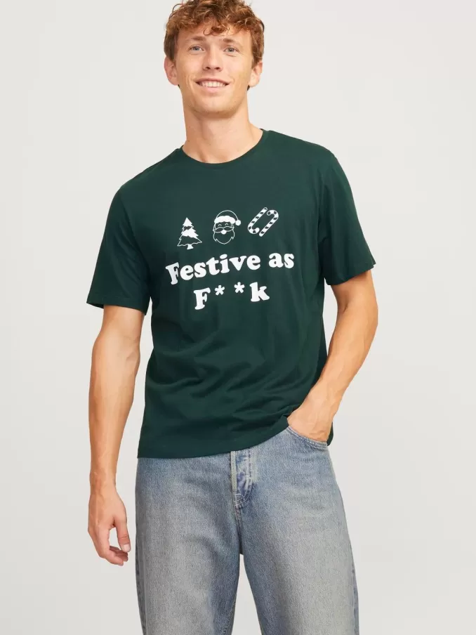 X-mas Crew neck T-shirt-Jack & Jones Best Sale